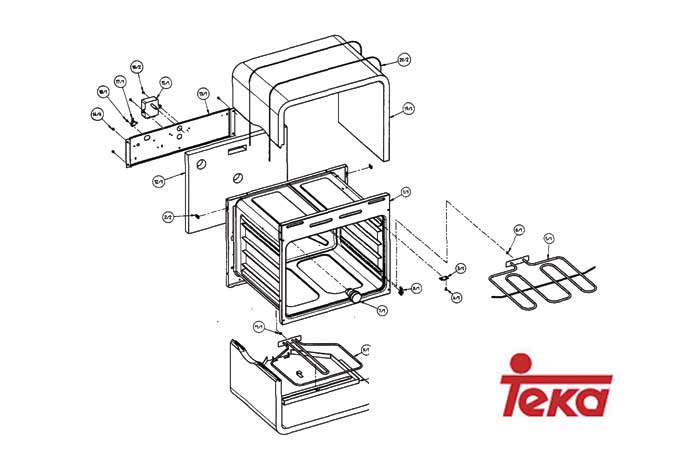 Recambios Horno Teka HT-490 HT-490 ME HT-510 HT-510 ME