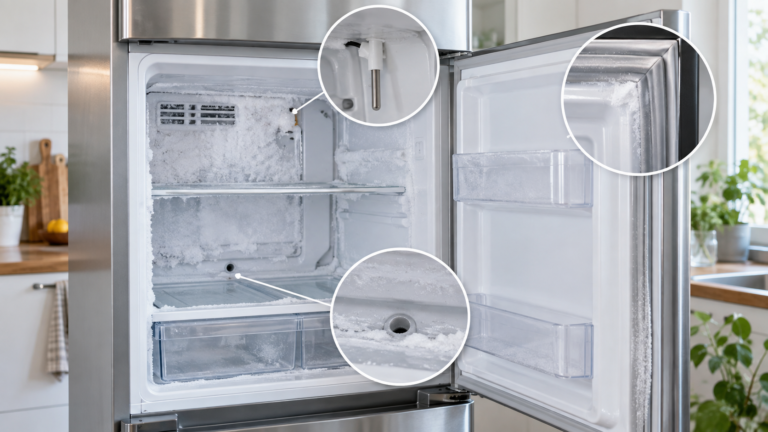 Frigorífico hace hielo: causas y soluciones