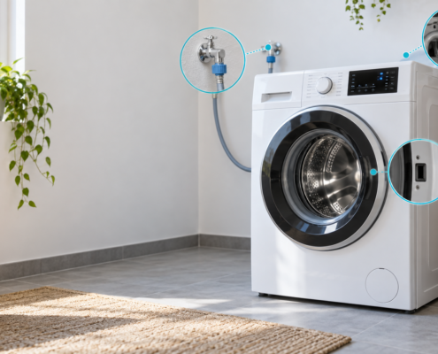 Lavadora que no coge agua con revisión de grifo, filtro, electroválvula y presostato