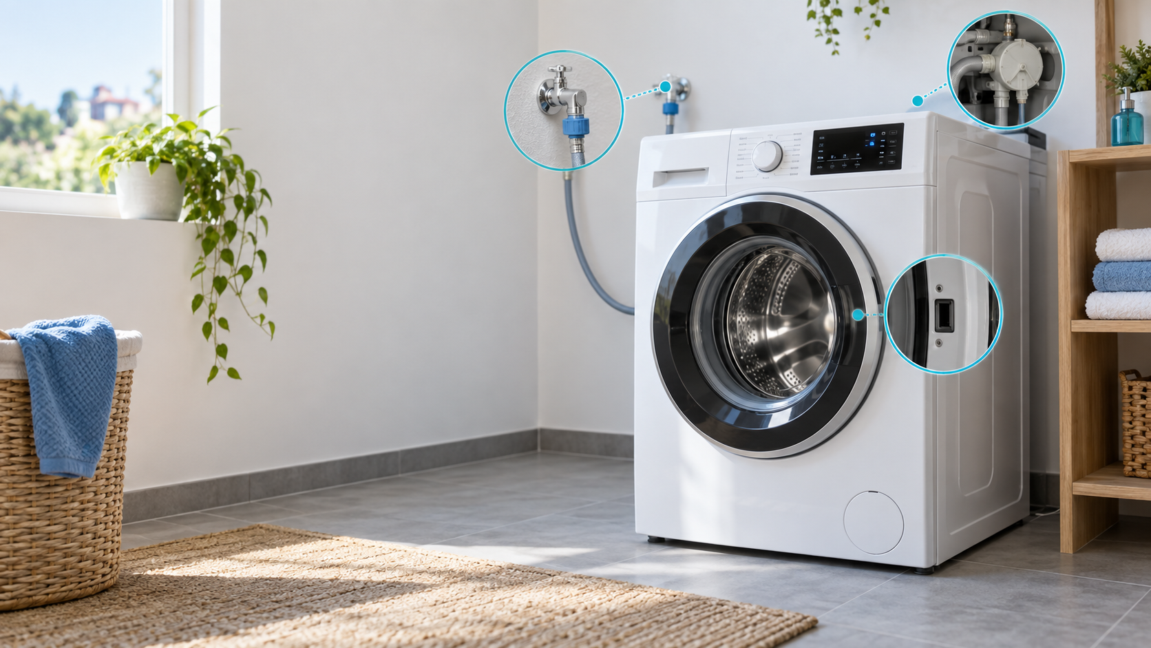 Lavadora que no coge agua con revisión de grifo, filtro, electroválvula y presostato